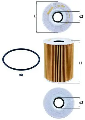 Eļļas filtrs MAHLE OX254D1