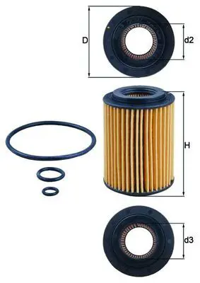 Eļļas filtrs MAHLE OX347D
