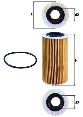 Eļļas filtrs MAHLE OX370D