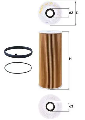 Eļļas filtrs MAHLE OX381D