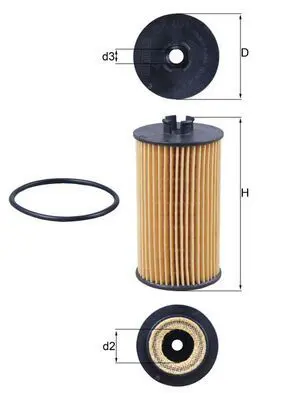 Eļļas filtrs MAHLE OX401D