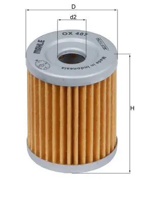 Eļļas filtrs MAHLE OX407