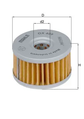 Eļļas filtrs MAHLE OX409