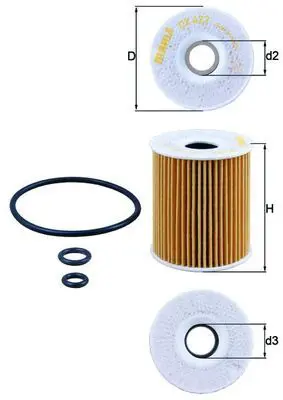 Eļļas filtrs MAHLE OX422D