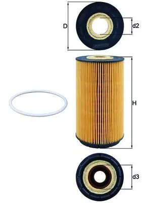 Eļļas filtrs MAHLE OX557D