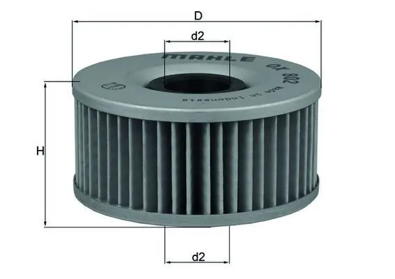 Eļļas filtrs MAHLE OX802