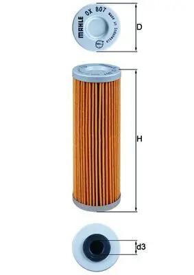 Eļļas filtrs MAHLE OX807