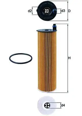 Eļļas filtrs MAHLE OX8236D