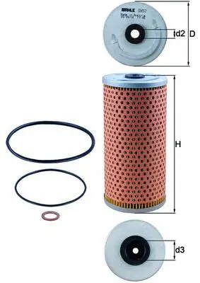 Eļļas filtrs MAHLE OX92D