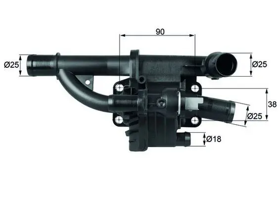 Termostats, Dzesēšanas šķidrums MAHLE TH4083