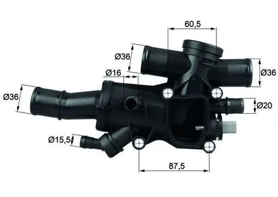 Termostats, Dzesēšanas šķidrums MAHLE TH4483