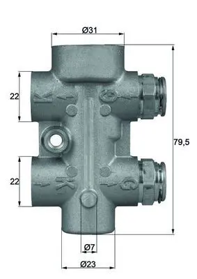Termostats, Eļļas dzesēšana MAHLE TO880