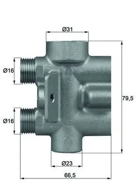 Termostats, Eļļas dzesēšana MAHLE TO975