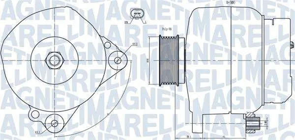 Ģenerators Magneti Marelli 063731445010