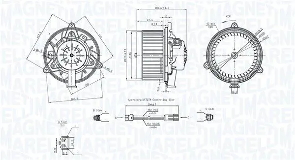 Salona ventilators Magneti Marelli 069412742010