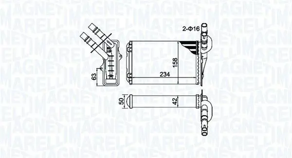 Siltummainis, Salona apsilde Magneti Marelli 350218404000