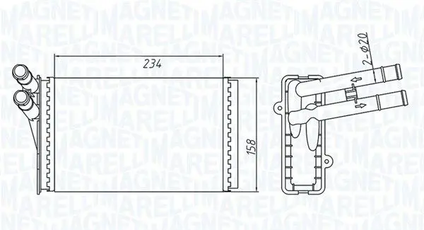 Siltummainis, Salona apsilde Magneti Marelli 350218409000