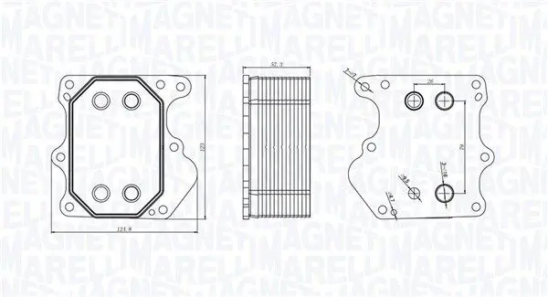 Eļļas radiators, Motoreļļa Magneti Marelli 350300000500