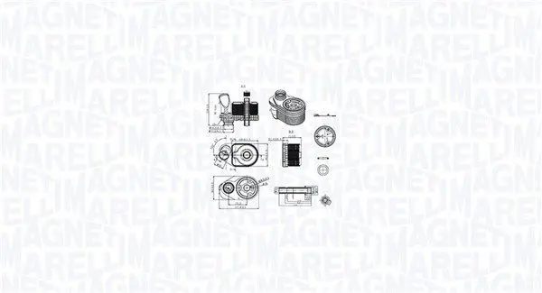 Eļļas radiators, Motoreļļa Magneti Marelli 350300001100