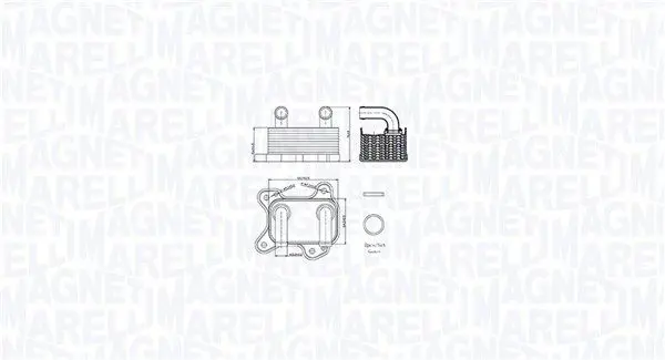 Eļļas radiators, Motoreļļa Magneti Marelli 350300002000