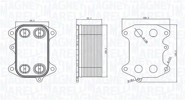 Eļļas radiators, Motoreļļa Magneti Marelli 350300003300