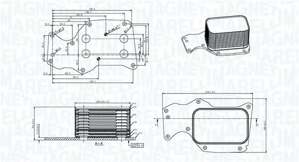 Eļļas radiators, Motoreļļa Magneti Marelli 350300004400