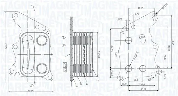 Eļļas radiators, Motoreļļa Magneti Marelli 350300005200