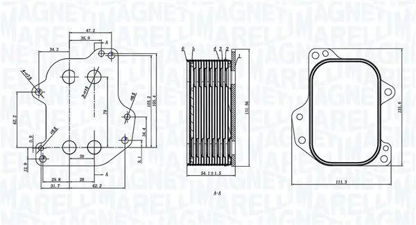Eļļas radiators, Motoreļļa Magneti Marelli 350300005700