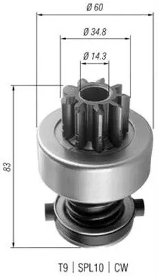 Zobrats, Starteris Magneti Marelli 940113020358