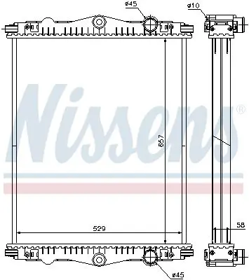 Radiators, Motora dzesēšanas sistēma NISSENS 614430