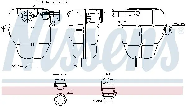 Kompensācijas tvertne, Dzesēšanas šķidrums NISSENS 996218