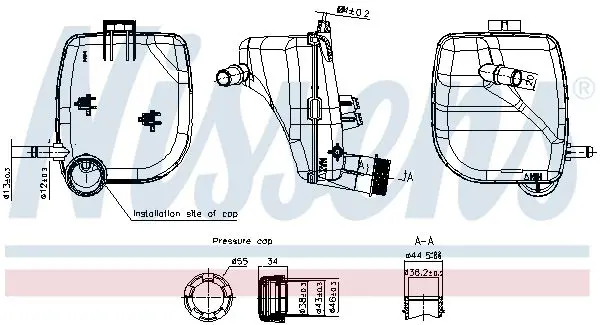 Kompensācijas tvertne, Dzesēšanas šķidrums NISSENS 996417