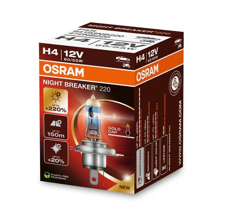 Kvēlspuldze, Tālās gaismas lukturis Osram 64193NB220