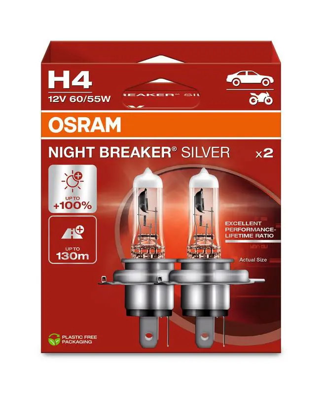 Kvēlspuldze, Tālās gaismas lukturis Osram 64193NBS2HB