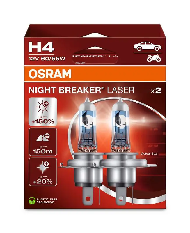 Kvēlspuldze, Tālās gaismas lukturis Osram 64193NL2HB