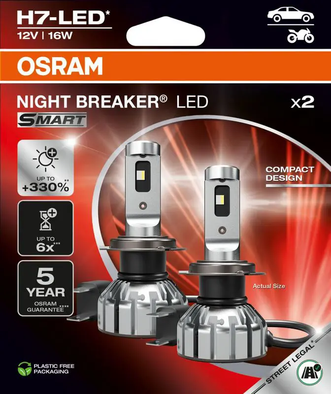 Kvēlspuldze, Tālās gaismas lukturis Osram 64210DWNBSM2HB