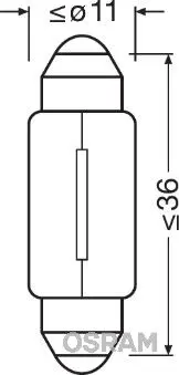 Kvēlspuldze, Pieejas signāla gaisma Osram 6461