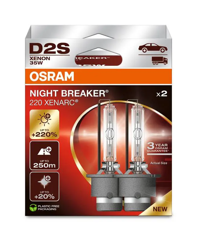 Kvēlspuldze, Tālās gaismas lukturis Osram 66240XN22HB