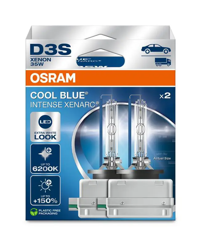 Kvēlspuldze, Tālās gaismas lukturis Osram 66340CBN2HB