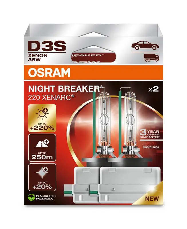 Kvēlspuldze, Tālās gaismas lukturis Osram 66340XN22HB