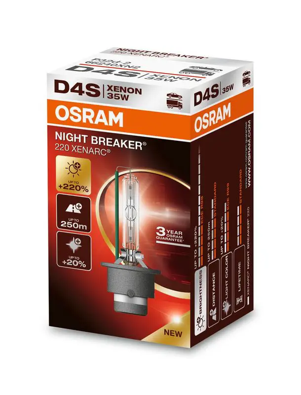 Kvēlspuldze, Tālās gaismas lukturis Osram 66440XN2