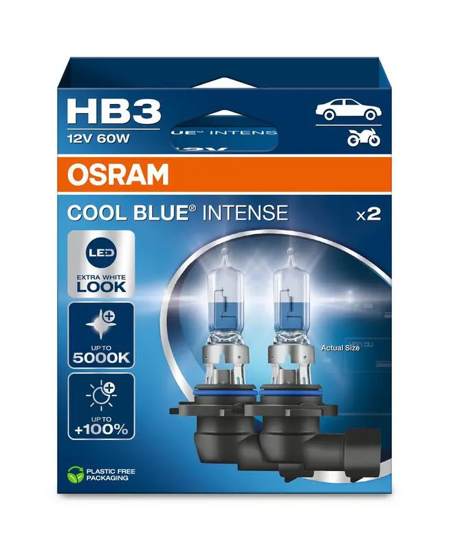Kvēlspuldze, Tālās gaismas lukturis Osram 9005CBN2HB