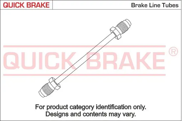 Bremžu sistēmas cauruļvads Quick Brake CU0300AA