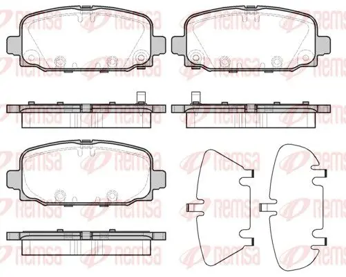 Brake Pad Set, disc brake REMSA
