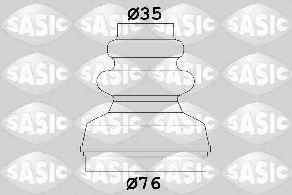 Putekļusargu komplekts, Piedziņas vārpsta SASIC 2873813