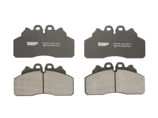 Brake pad set, disc brake SBP