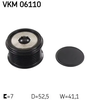 Ģeneratora brīvgaitas mehānisms SKF VKM06110