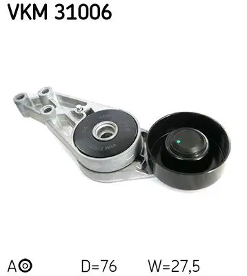 Spriegotājrullītis, Ķīļrievu siksna SKF VKM31006