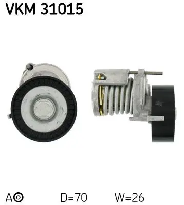 Spriegotājrullītis, Ķīļrievu siksna SKF VKM31015