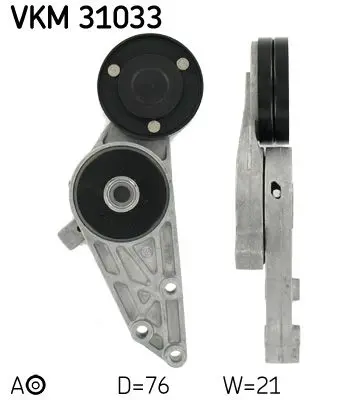 Spriegotājrullītis, Ķīļrievu siksna SKF VKM31033